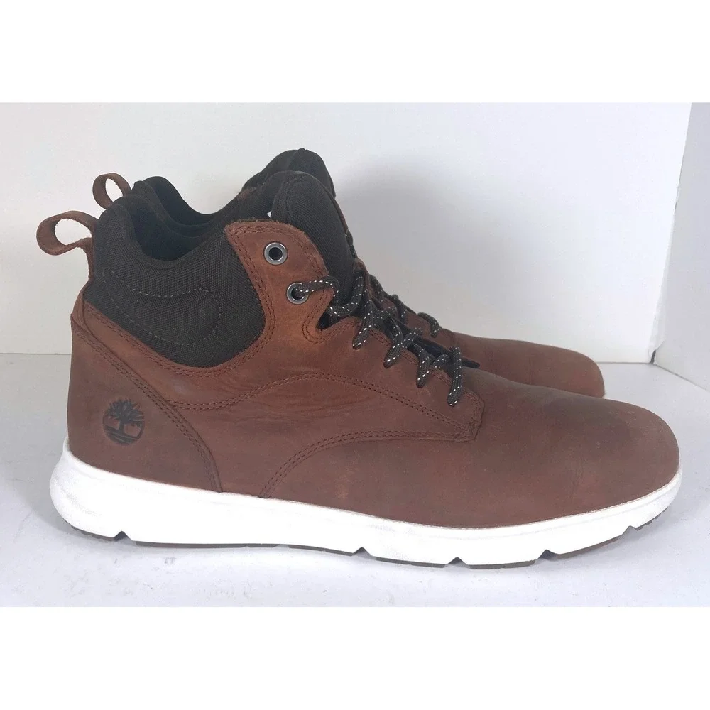 Timberland Parker Street Mens Brown Leather Sneaker Boots TB0A6BXEEM6 Size 11.5